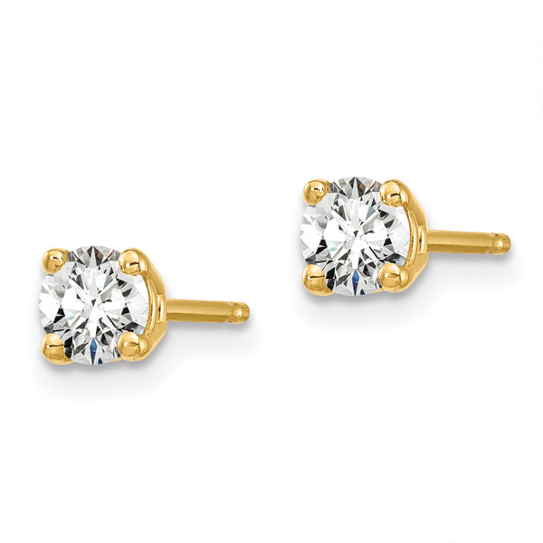 14K Lab Grown Diamond 1/2ctw GH VS2/SI1, 4 Prong Earrings