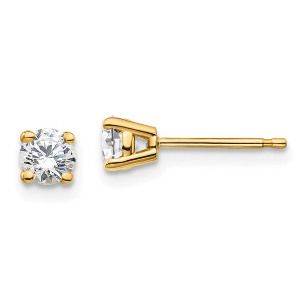 14K Lab Grown Diamond 1/2ctw GH VS2/SI1, 4 Prong Earrings