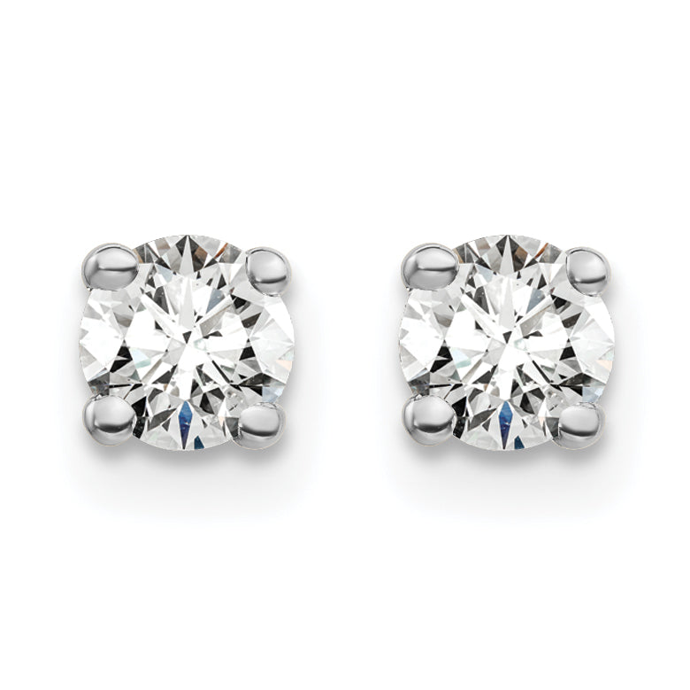 14K White Gold Lab Grown Diamond 1/2ctw GH VS2/SI1, 4 Prong Earrings