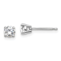 14K White Gold Lab Grown Diamond 1/2ctw GH VS2/SI1, 4 Prong Earrings