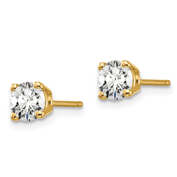 14K Lab Grown Diamond 3/4ctw GH VS2/SI1, 4 Prong Earrings