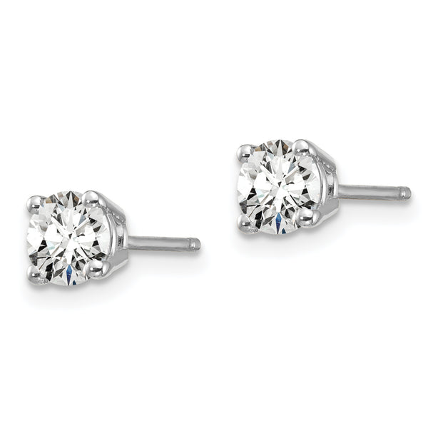 14K White Gold Lab Grown Diamond 3/4ctw GH VS2/SI1, 4 Prong Earrings