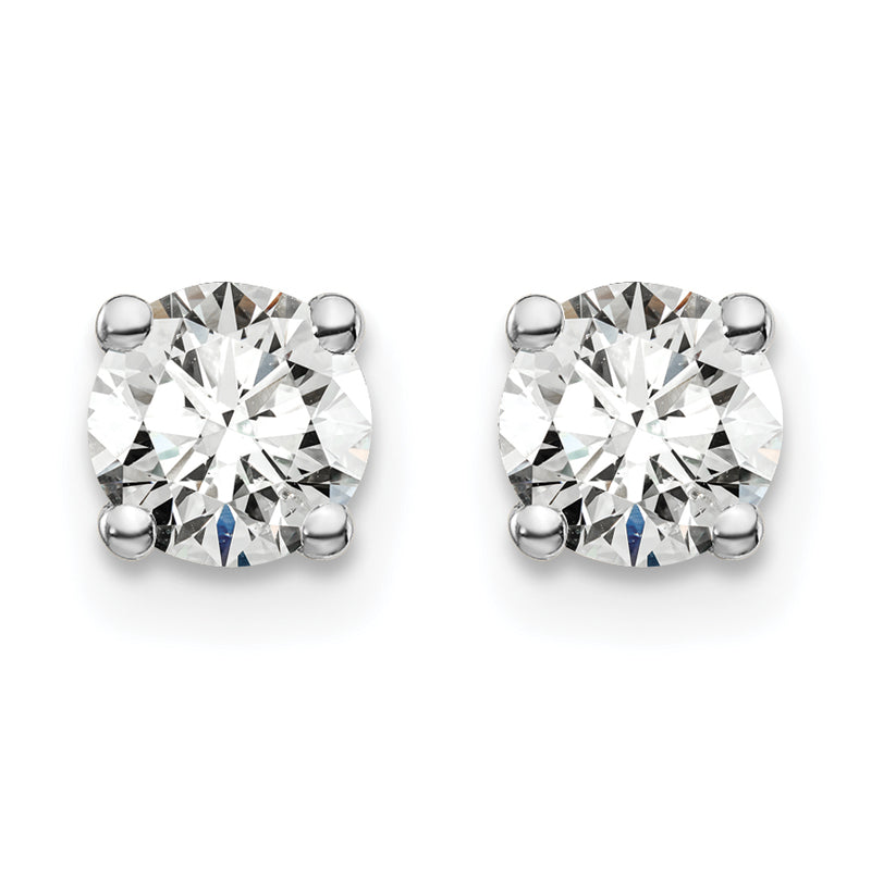 14K White Gold Lab Grown Diamond 3/4ctw GH VS2/SI1, 4 Prong Earrings