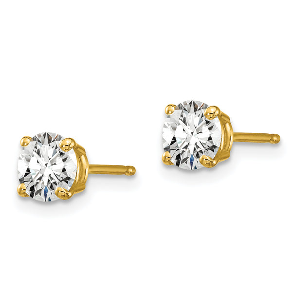 14K Lab Grown Diamond 1ctw GH VS2/SI1, 4 Prong Earrings