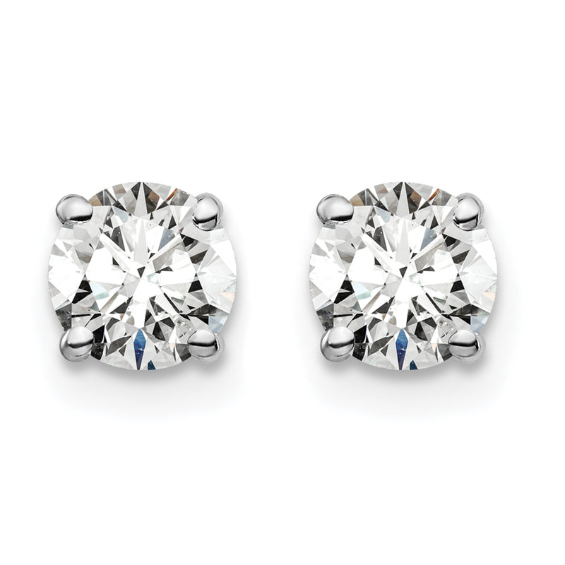 14K White Gold Lab Grown Diamond 1ctw GH VS2/SI1, 4 Prong Earrings