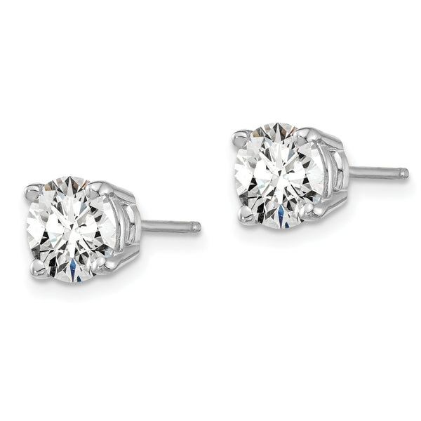 14K White Gold Lab Grown Diamond 1 1/2ctw GH VS2/SI1, 4 Prong Earrings