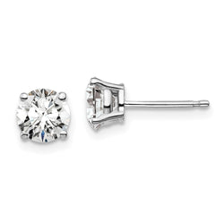 14K White Gold Lab Grown Diamond 1 1/2ctw GH VS2/SI1, 4 Prong Earrings