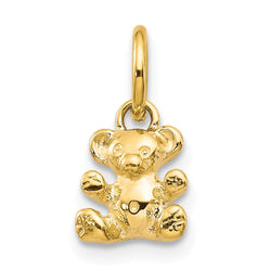 14k Polished Teddy Bear Charm