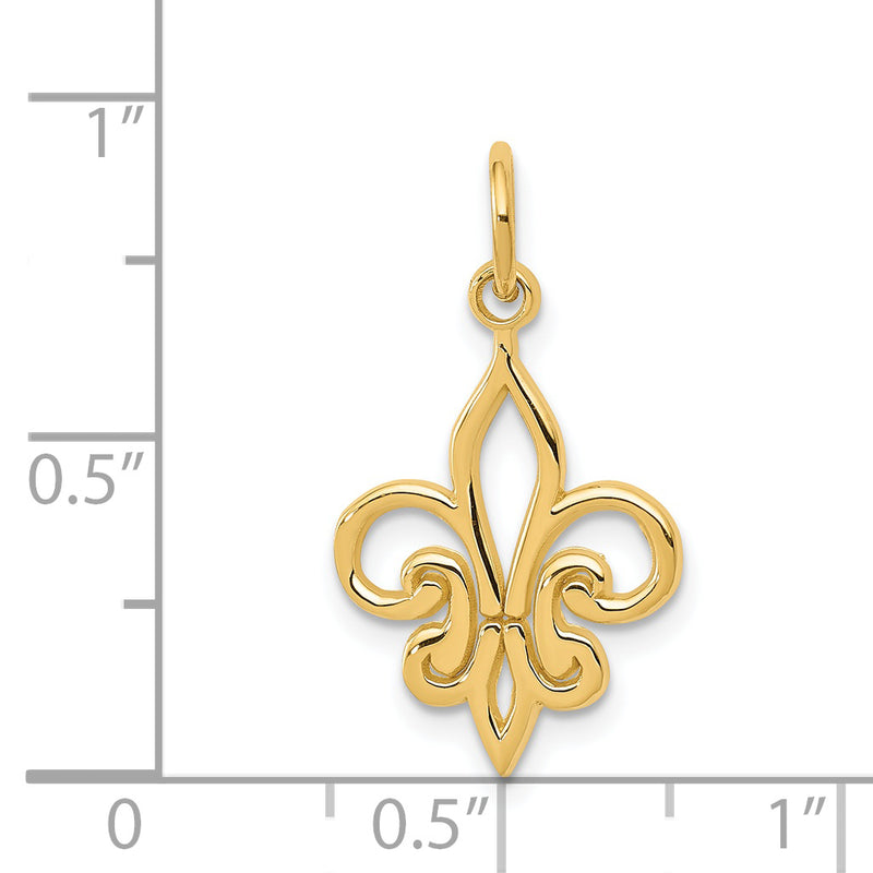 14k Fleur De Lis Charm