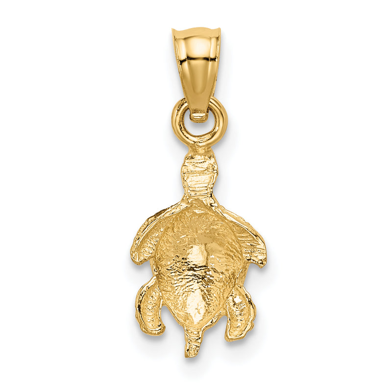 14K Turtle Pendant