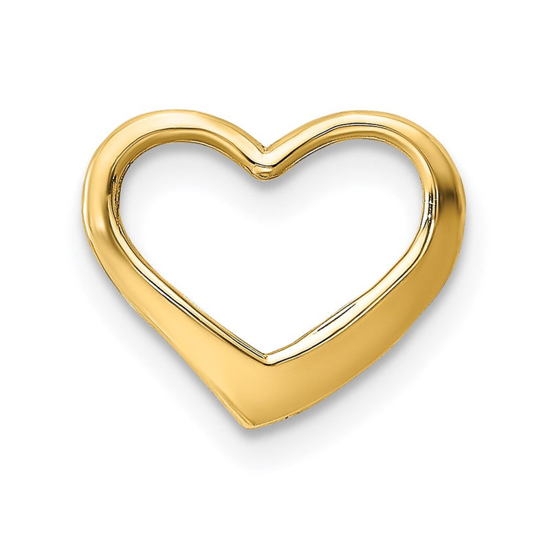 14K Floating Heart Charm