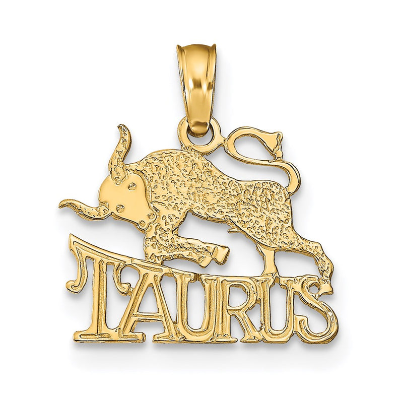 14K TAURUS Zodiac Charm