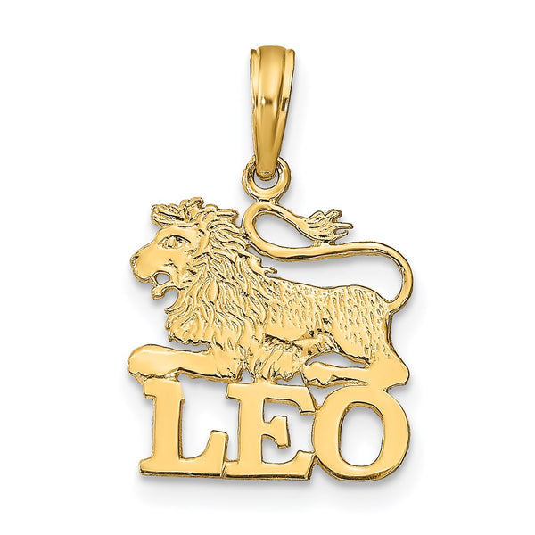 14K LEO Zodiac Charm