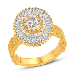 14KT-0.96CTW LADIESRING-B