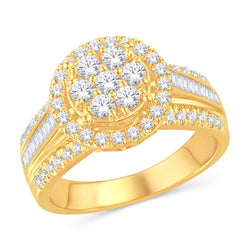 10KT-1.03CTW LADIESRING