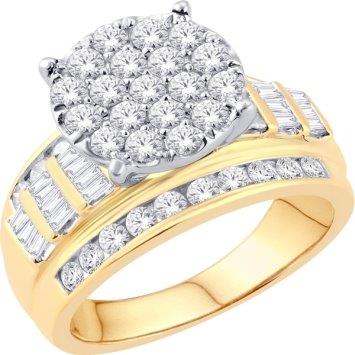 10KT-3.00CTW LADIESRING-E SIZE 7