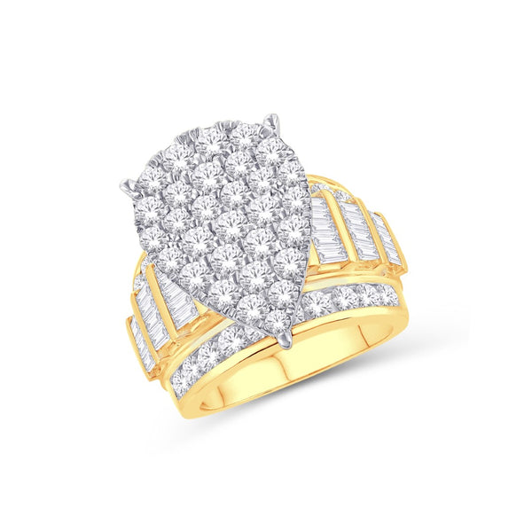 10KT-4.00CTW LADIES RING-E SIZE 7