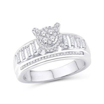 10KT-1.00CTW LADIES RING-E