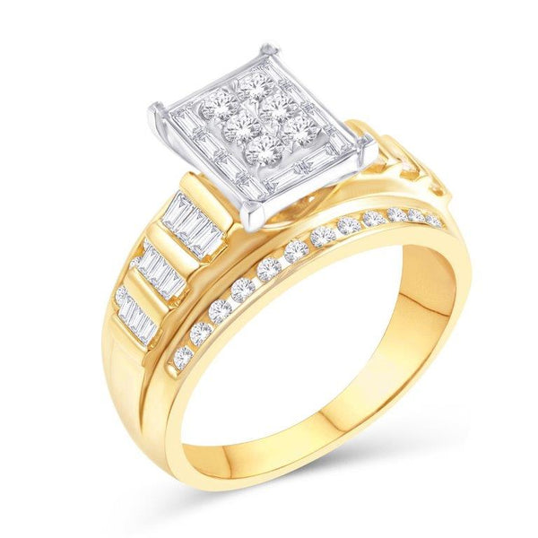 10KT-0.88CTW LADIESRING SIZE 7