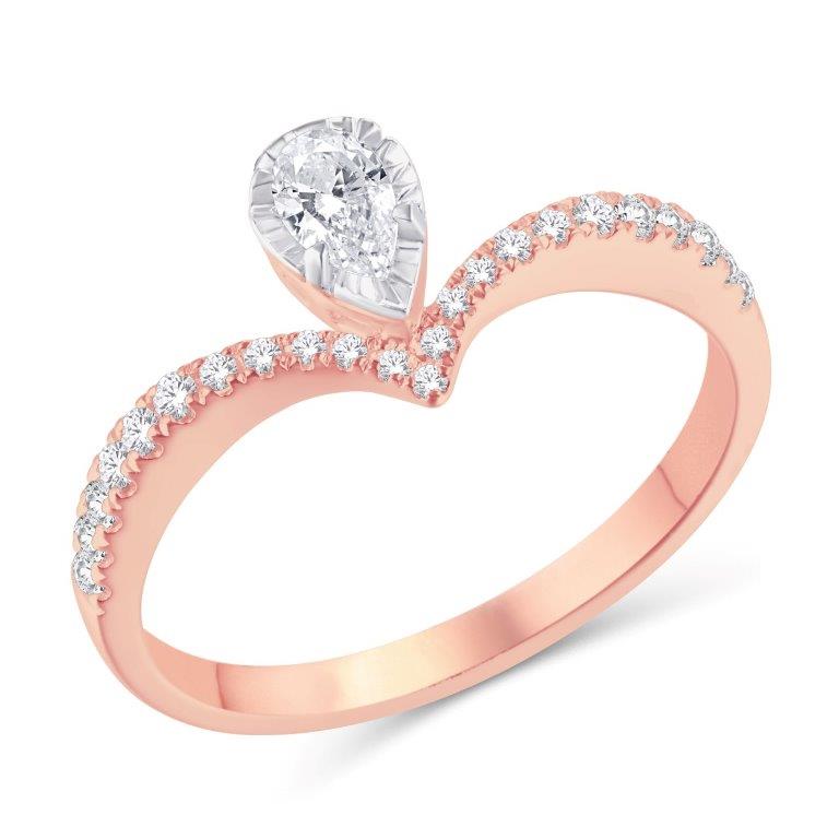 14KT-0.36CTW LADIESRING