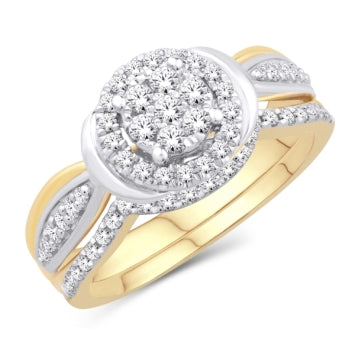 10KTGOLD 0.50CTW BRIDALSET