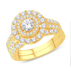 14KT-1.57CTW(0.405CTR) CERTIFIED BRIDAL