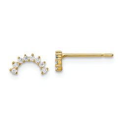 14k Madi K CZ Post Earrings