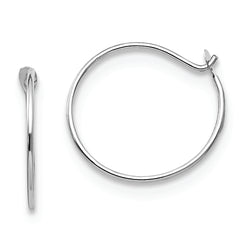 14k White Gold Madi K Sm. Endless Hoop Earrings