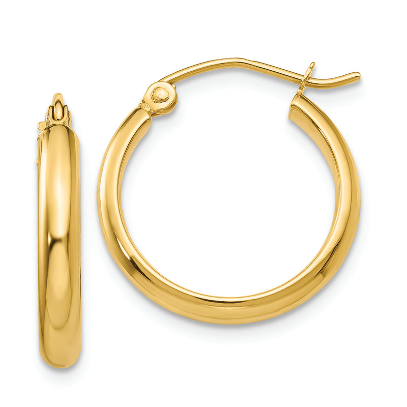 14k Polished Hoop Earring