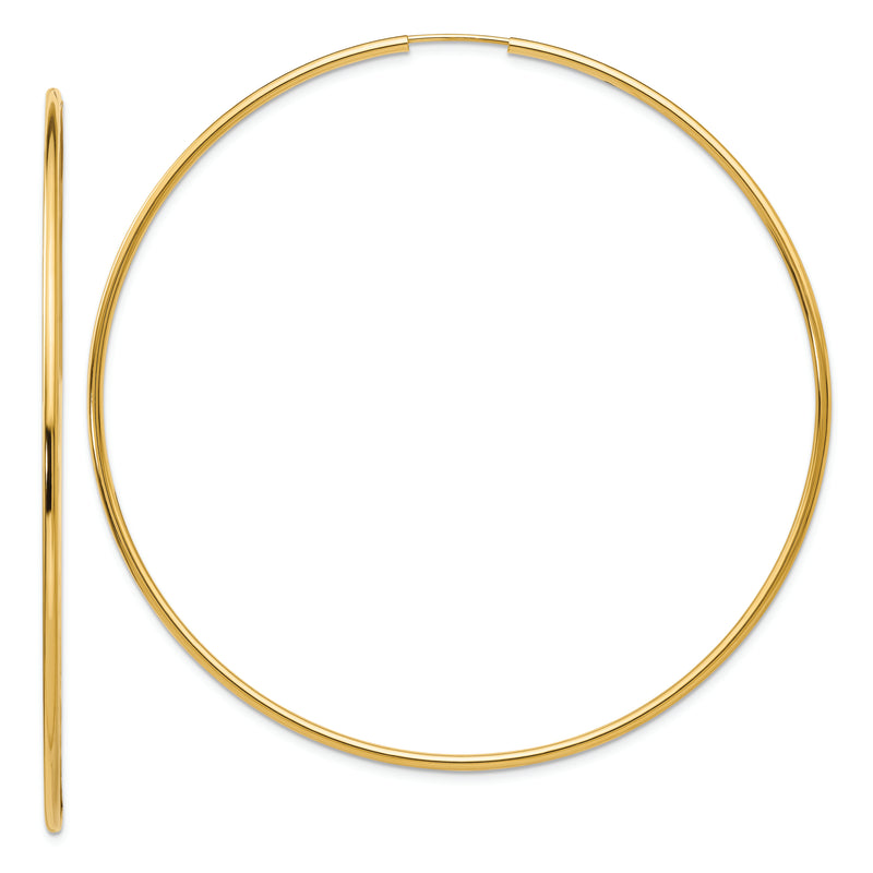 14K Endless Hoop Earrings