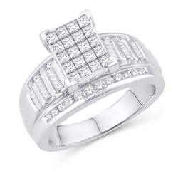 10KT-0.50CTW CINDERELLA LADIESRING(Size 9)