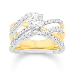 14KT-1.00CTW (CTR:0.50) UNO BRIDAL