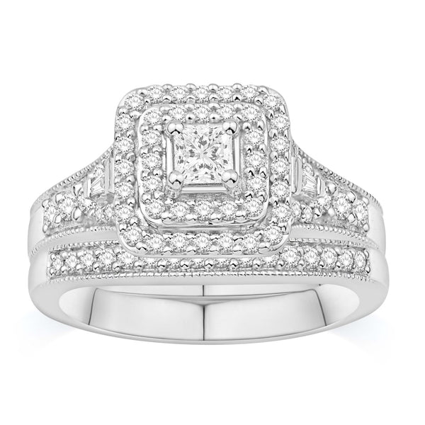 14KT-0.75CTW(CTR0.2) UNO BRIDAL