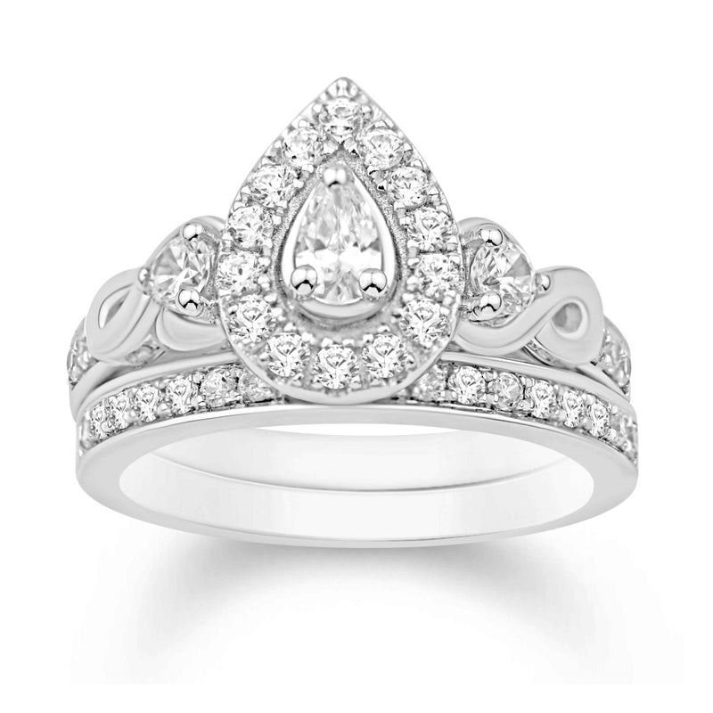 14KT-0.75CTW(CTR0.15) UNO BRIDAL