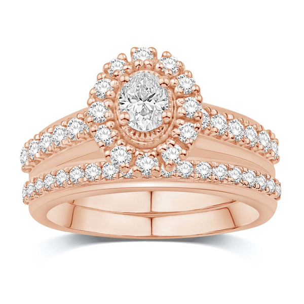 14KT-0.99CTW (CTR0.20) UNO BRIDAL