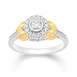 14KT-0.25CTW LADIESRING