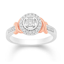 14KT-0.17CTW LADIESRING