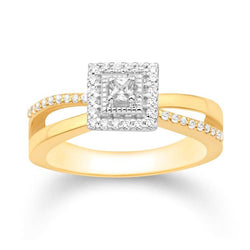 14KT-0.23CTW LADIESRING