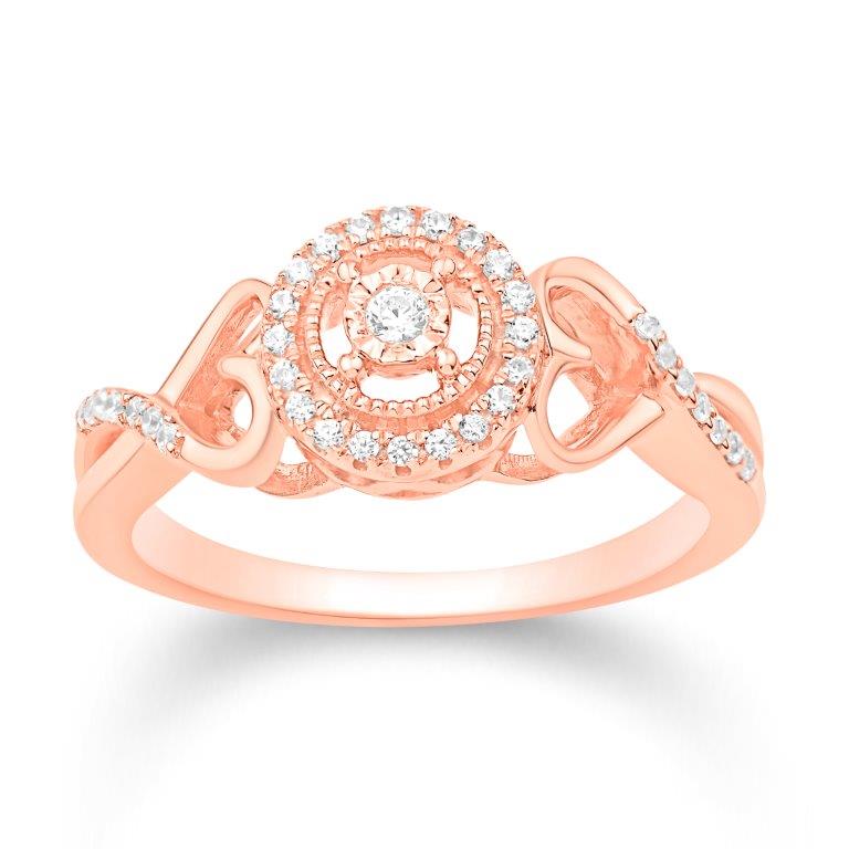 14KT-0.19CTW LADIESRING