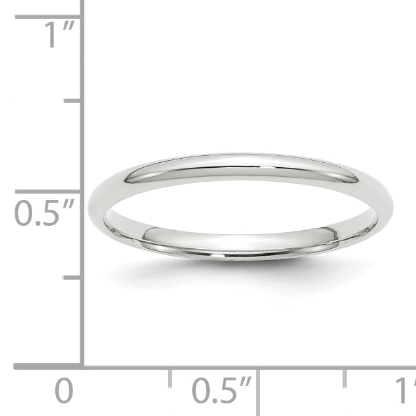 10KW 2mm LTW Comfort Fit Band Size 8