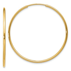 14k 1.25mm Endless Hoop Earring