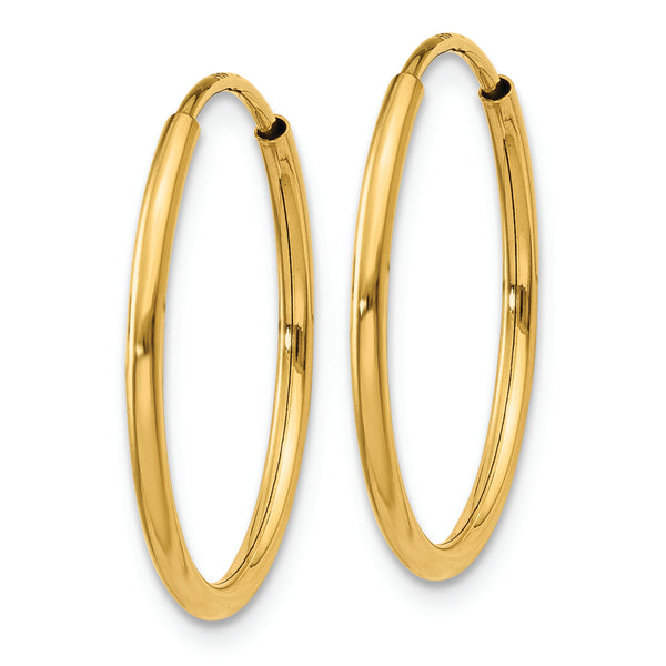 14k 1.25mm Endless Hoop Earring