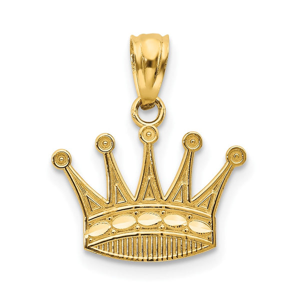 14k Crown Pendant