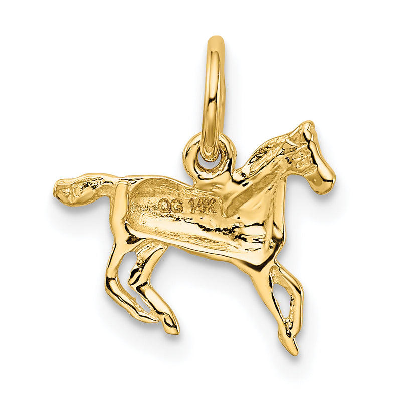 14k Polished Horse Charm