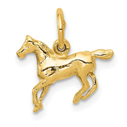 14k Polished Horse Charm