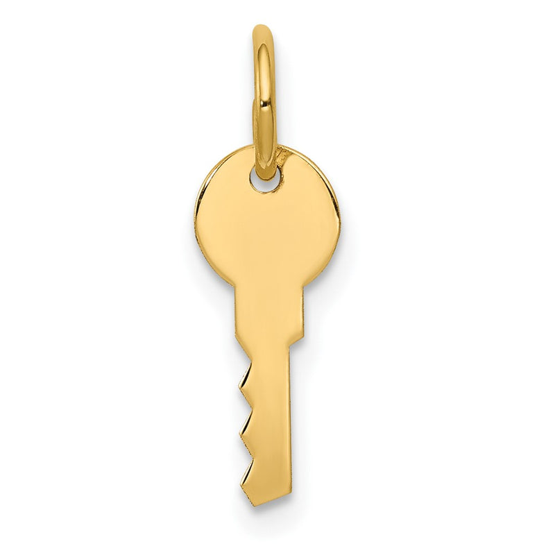 14K Polished Key Charm