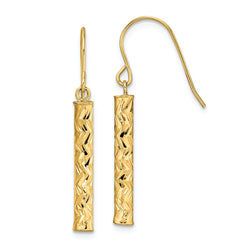 14k Polished Dangle Earrings