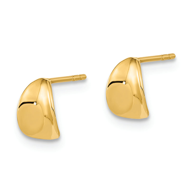 14K Polished Fancy Post Earrings