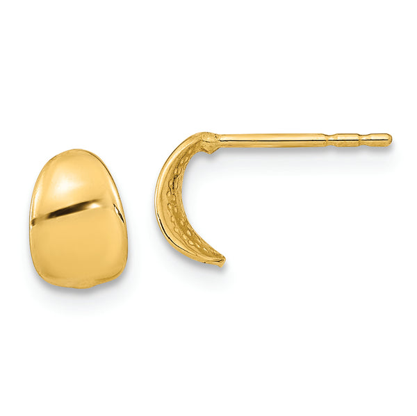 14K Polished Fancy Post Earrings